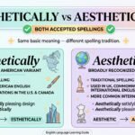 “Esthetically vs Aesthetically.”